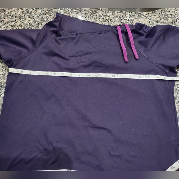 Nike Pro Pullover Women Extra Large Purple Turtleneck with nice accent side ties - Picture 5 of 10